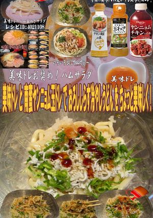 美味ドレ南蛮ヤンニョム玉ドレおろししらす-レシピのメイン写真