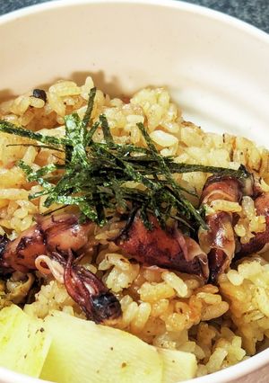 春を味わう♡筍とホタルイカの炊込みご飯-レシピのメイン写真