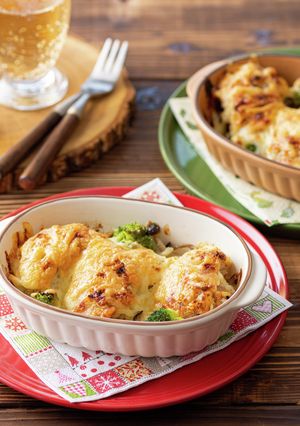 「観音池ポーク」メンチカツのチーズ焼き-レシピのメイン写真