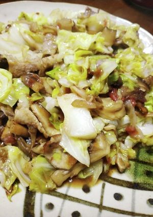 梅肉、黒酢、オイスターソースの炒め物-レシピのメイン写真