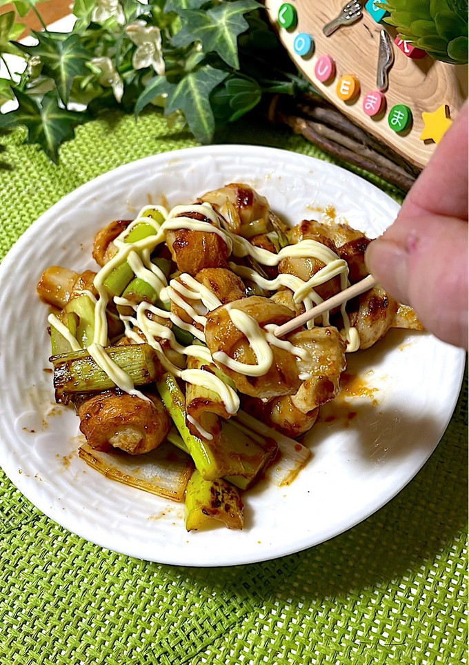 ねぎま風ちくわ焼き-レシピのメイン写真