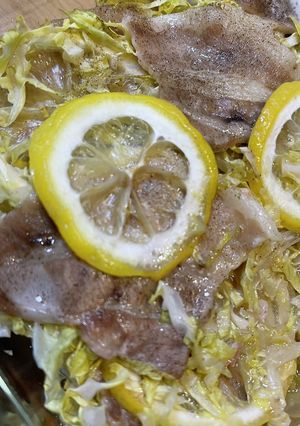 春キャベツと豚バラのレモン蒸し-レシピのメイン写真