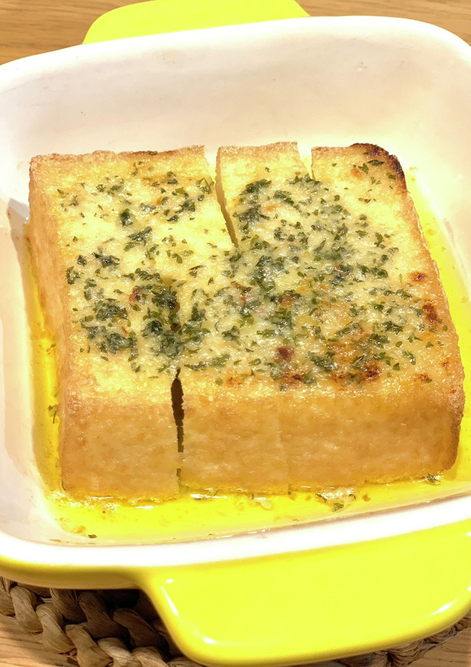 厚揚げのガーリックバター乗っけ焼き-レシピのメイン写真