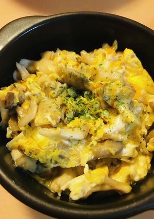 簡単一品●きのこの玉子とじ-レシピのメイン写真