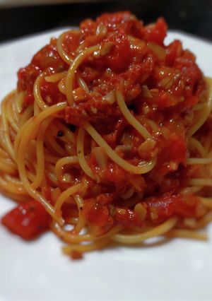 コンビーフで作るブラザートソースのパスタ-レシピのメイン写真