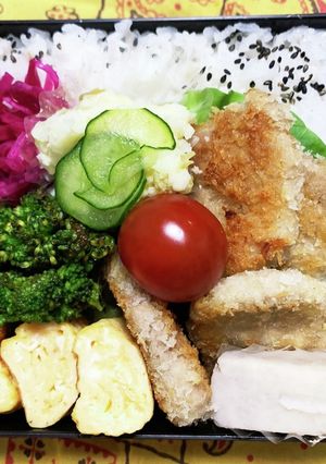4/12 ﾖｯﾁｬﾝ☆ヒレカツ弁当-レシピのメイン写真