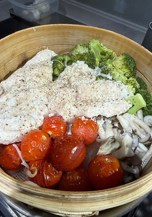 鶏むね肉とブロッコリーの塩麹せいろ蒸し-レシピのメイン写真