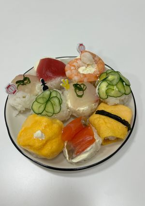 ひな祭りクリームチーズてまり寿司🍣-レシピのメイン写真