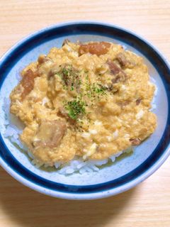 焼き鳥缶で作れる簡単親子丼-レシピのメイン写真