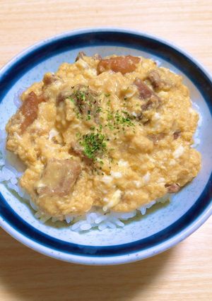 焼き鳥缶で作れる簡単親子丼-レシピのメイン写真