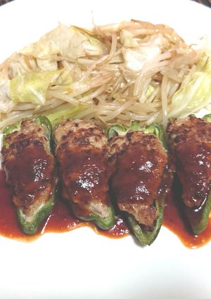 超簡単!ピーマンの肉詰め!!-レシピのメイン写真