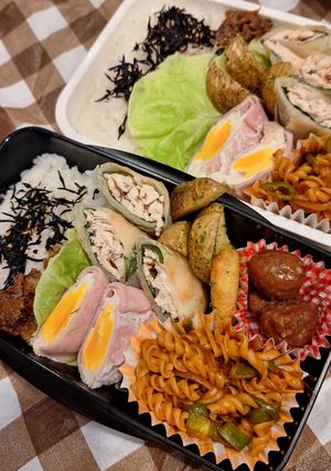 高１男子とパパの弁当241015-レシピのメイン写真