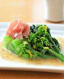 アスパラ菜のにんにく胡麻ドレッシング♪