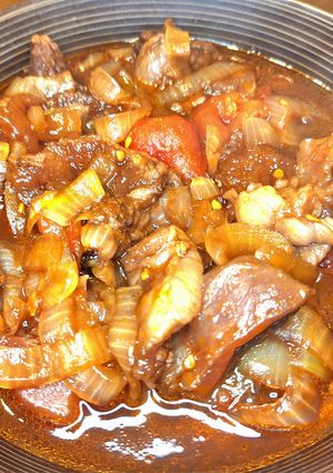 【土鍋で作る】牛すじ無水トマト煮込み-レシピのメイン写真