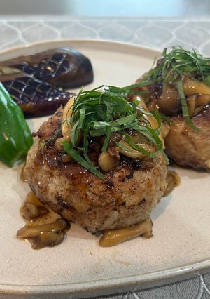 和風きのこソースのふわふわハンバーグ-レシピのメイン写真