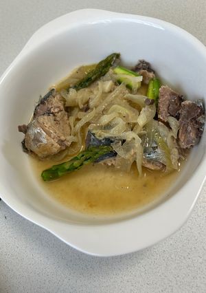 玉ねぎと鯖缶のさっと煮-レシピのメイン写真