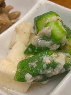 オクラと長芋の塩麹和え-レシピのメイン写真