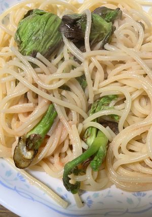 簡単　タラの芽たらこパスタ-レシピのメイン写真