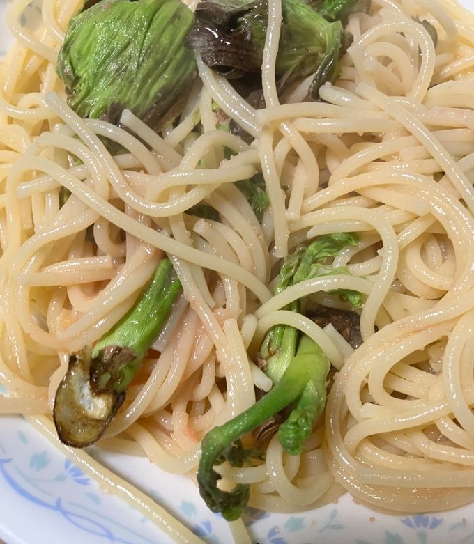 簡単　タラの芽たらこパスタ-レシピのメイン写真
