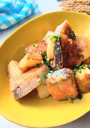 コクうま☆塩鮭とじゃがいもの味噌バター-レシピのメイン写真