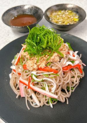 ダイエットにツナカマ混ぜ混ぜこんにゃく麺-レシピのメイン写真