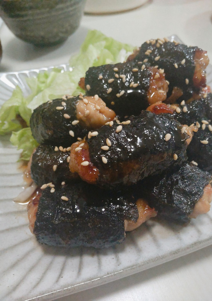 お弁当に☆のり巻き豚こまの照り焼き-レシピのメイン写真