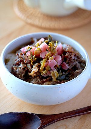 滋賀県/近江牛のしぐれ煮と日野菜茶漬け-レシピのメイン写真