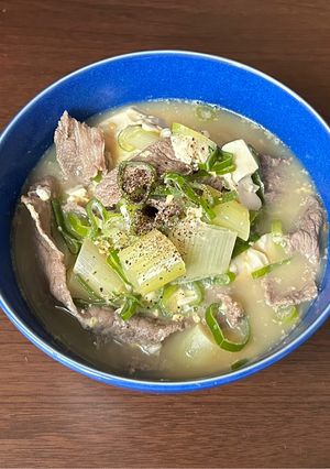 ネギたっぷり肉うどん-レシピのメイン写真