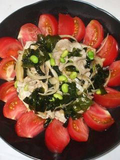 豚肉の冷しゃぶトマトサラダ♪簡単レシピ-レシピのメイン写真