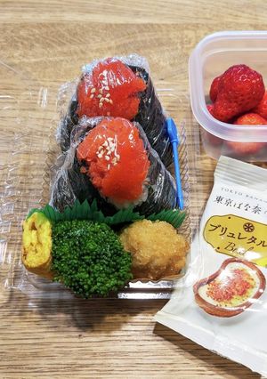 高2男子弁当！明太子のおにぎり弁当♪３-レシピのメイン写真