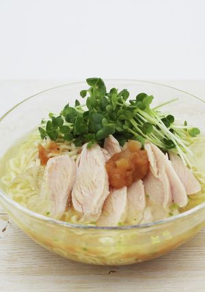 冷やしラーメン【レモン梅風味】-レシピのメイン写真