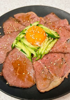 ローストビーフのユッケ風-レシピのメイン写真