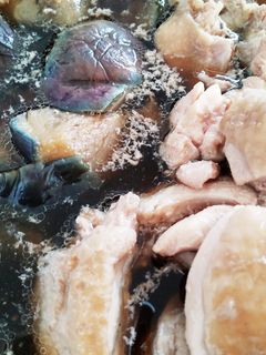 簡単節約冷凍揚げなす鶏もも肉煮びたし煮物-レシピのメイン写真