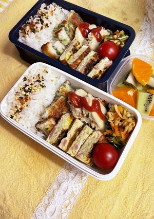20240412娘ちゃん息子っちのお弁当-レシピのメイン写真