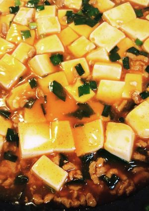 甘辛麻婆豆腐　しょうが湯でとろみ付け♪-レシピのメイン写真