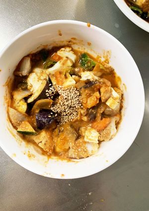 肉無豆腐簡単きな粉麻婆炒飯味野菜炒め-レシピのメイン写真