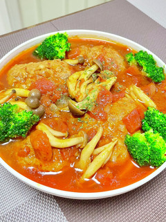 トマト缶で煮込みハンバーグ♪4/12-レシピのメイン写真