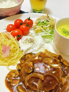 デミグラスソースハンバーグメニュー-レシピのメイン写真