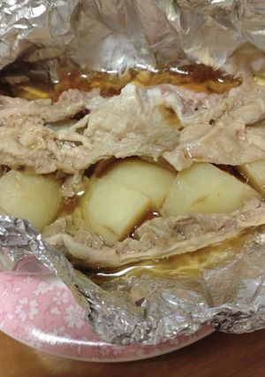 炊飯器で豚肉のじゃがバタ蒸し-レシピのメイン写真
