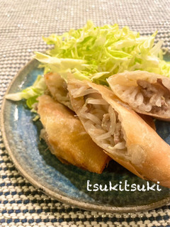 豚肉と椎茸もやしの春巻き-レシピのメイン写真