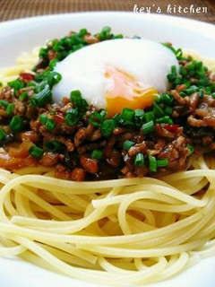 納豆と挽肉のパスタ-レシピのメイン写真