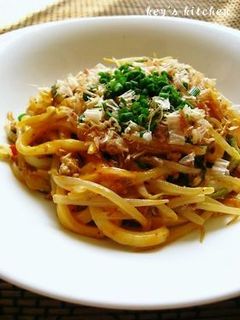 キムチクリーム焼きうどん-レシピのメイン写真