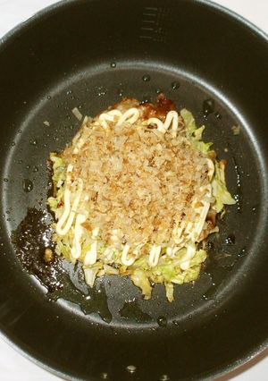 春キャベツのチーズお好み焼き♪簡単-レシピのメイン写真