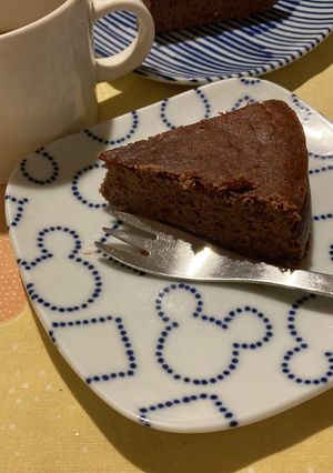 １５㎝　混ぜて焼く◁チョコチーズケーキ▷-レシピのメイン写真