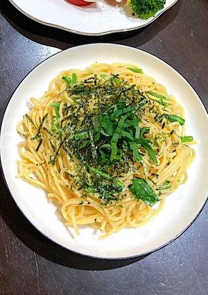 菜の花とたらこの和風春パスタ-レシピのメイン写真