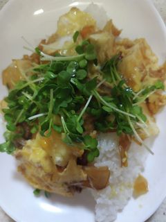 豆腐の甘辛卵とじ丼-レシピのメイン写真