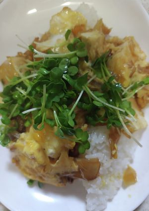 豆腐の甘辛卵とじ丼-レシピのメイン写真