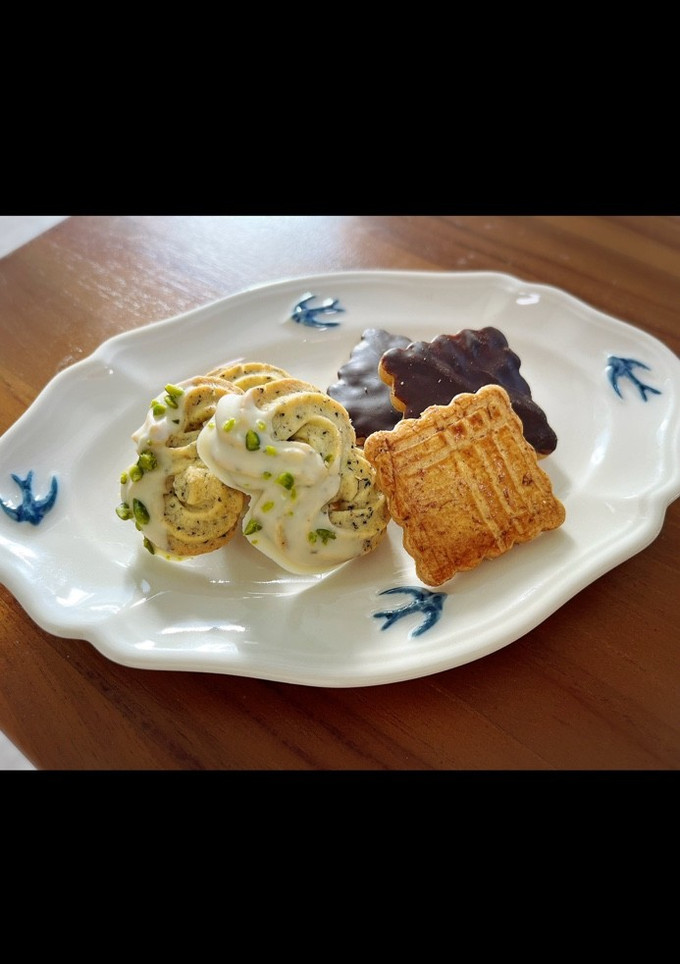 小麦不使用！米粉の絞りクッキー(紅茶)-レシピのメイン写真