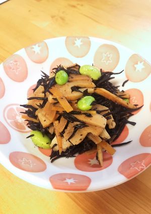 給食の「春の炒め煮」♡ひじき＆たけのこ-レシピのメイン写真