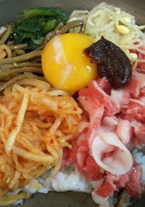 フライパン焼きビビンバ-レシピのメイン写真